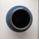 Cobalt blue glazed ceramic vase Signed Monogram NH? - H 21.5cm