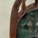Chaise de bureau Chesterfield de style anglais en cuir vert