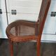 Set of six louis xvi style caned chairs