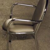 Fauteuil structure chromée
