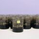 Set of 16 dark brown Luminarc glasses
