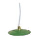 Suspension in green and white vintage enamelled sheet metal diameter 24 cm