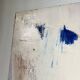 Toile abstraite blanche, peinture à l’huile XXème