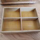 Jewelry box with wooden compartments