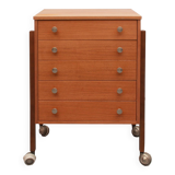Commode/Chariot des années 60 en noyer