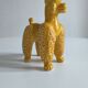 Chien en barbotine vintage