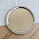 Vintage silver-plated round service tray - Beaded rim