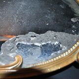Antique mirror tray Centerpiece mainly in bronze and mercury glass