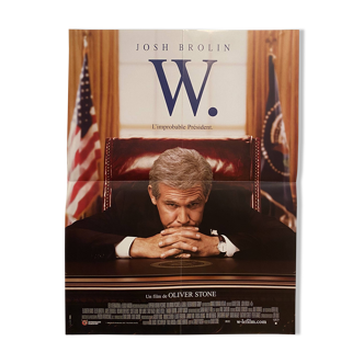 Affiche de cinéma originale : W l’ improbable président de Oliver Stone