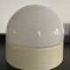 Vintage 1970s opaline glass globe wall sconce