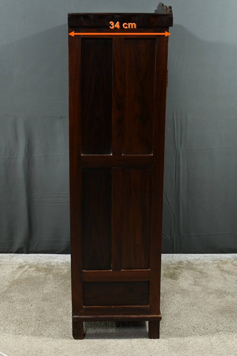 Pondicherry Spice Cabinet, in Teak and Rosewood – 1900