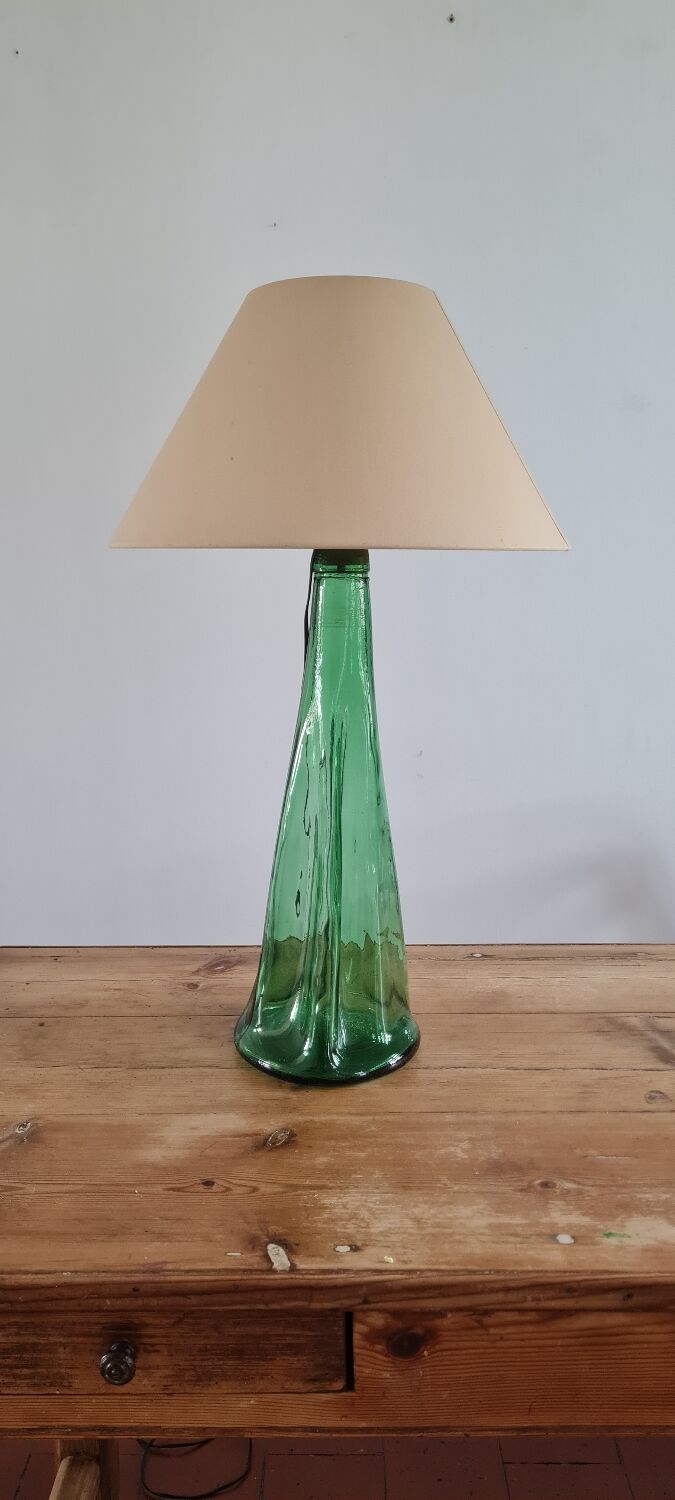 Blown glass lamp