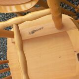 Set of 4 bistro chairs stamped Baumann