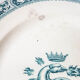 Lot 6 dessert plates François 1st SALINS Iron Earth