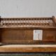 Porte-revue vintage en bois massif et cannage - fabrication artisanale - A. Brogiato - Made in Italy