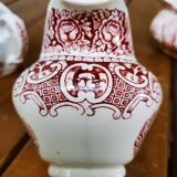 Collection of 3 milk jars in faience