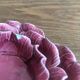 Vintage barbotine candle holder rare rose shape