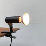 Minimalist postmodern clamp lamp by Erco, 1980s.