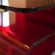 Red Plexiglass Coffee Table from the 1970s, French Design, Aesthetic