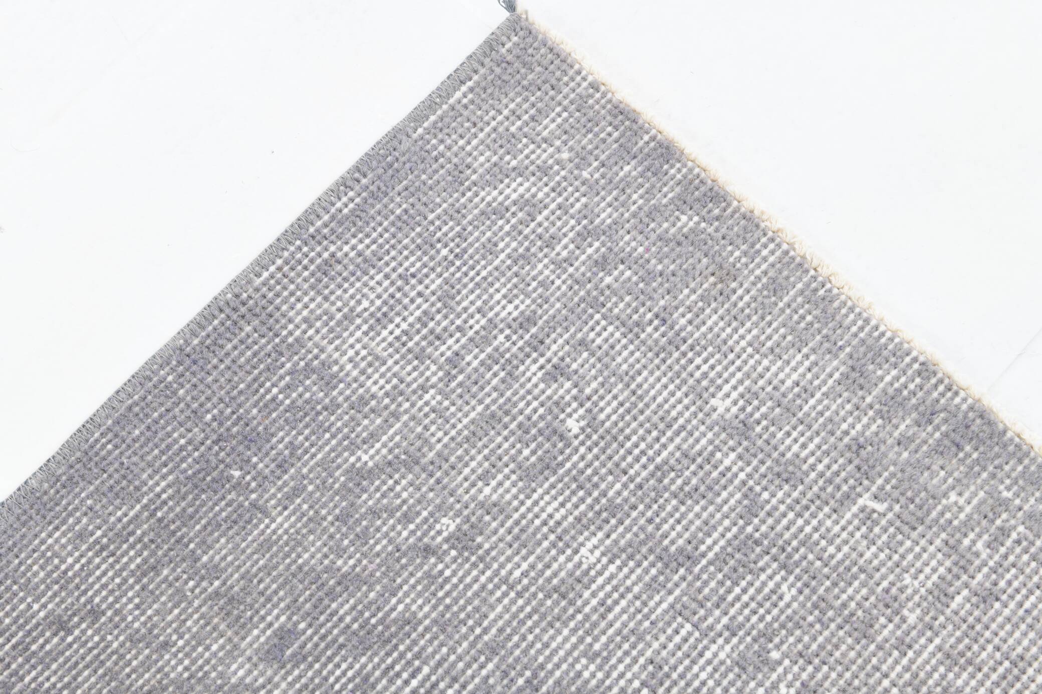 3x6 Gray & Cream Oriental Turkish Vintage Rug, 110x192Cm