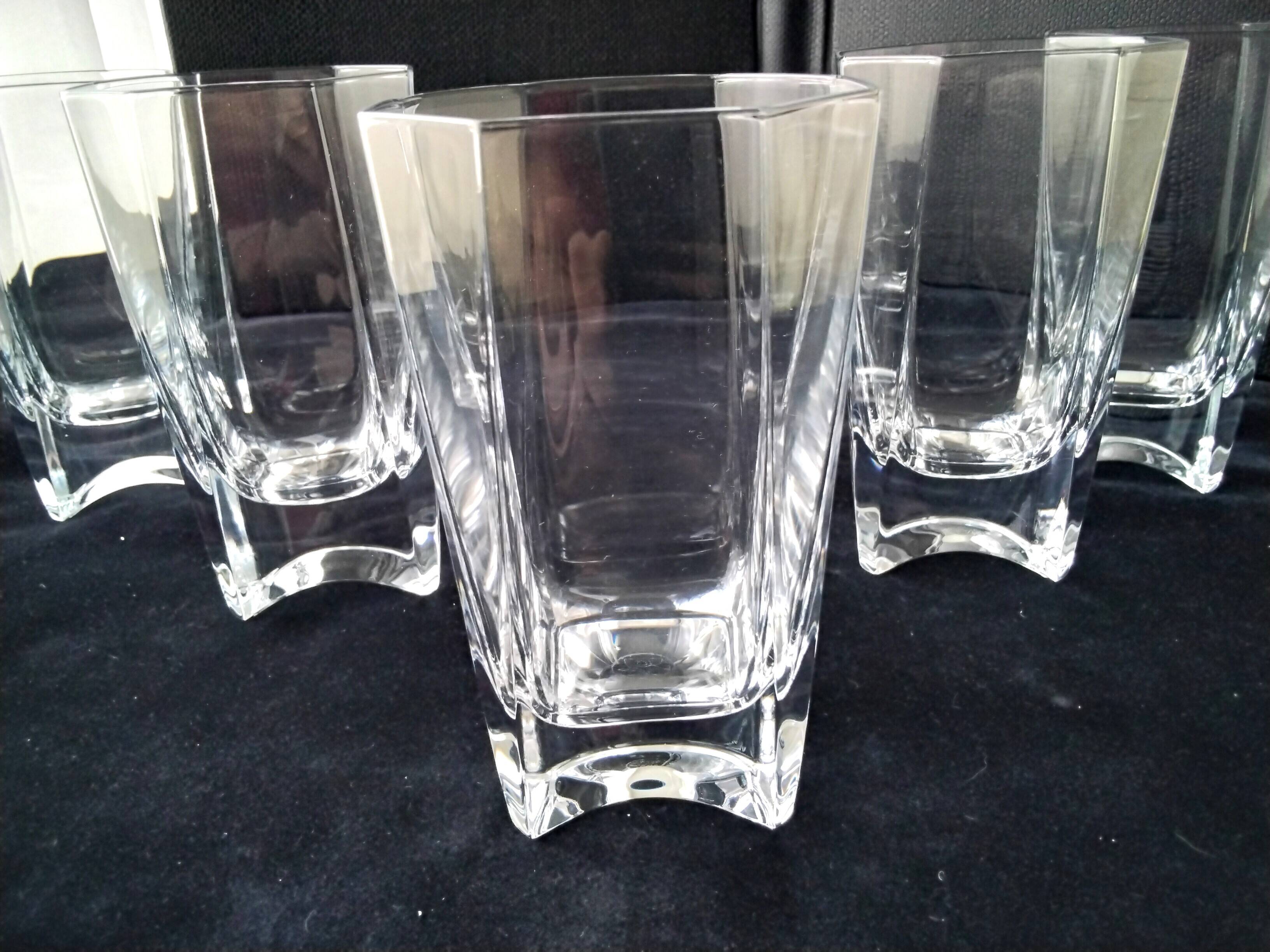 6 Verres forme haute Cristallerie Royale de Champagne  Modèle Louvois