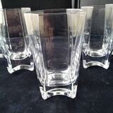 6 Verres forme haute Cristallerie Royale de Champagne  Modèle Louvois