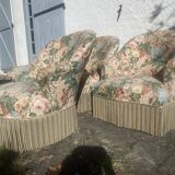 2 fauteuils crapauds vintage