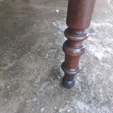 Wooden bistro table, legs turned 125 cm