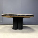 Table basse vintage en granit en forme de trèfle, années 1970