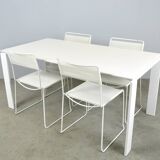 KARTELL / Table à manger italienne moderne vintage blanche / Ferruccio Laviani / 2000