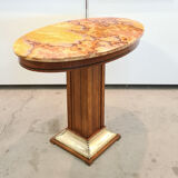 Oval art deco center table, de coene