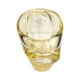 Vase en verre conçu par M. Klinger, Železný Brod Sklo (ZBS), Tchécoslovaquie,