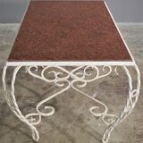 Vintage table by carrara carrara marmo and worn marma, 40s