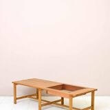 Scandinavian bench with planter