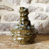 Vase en céramique émaillé T. Basile 1978