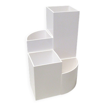 Four combinable vases by Jacques Bedat from the 1970s.