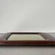 Antique  Art Deco Mahogany Wooden Frame  22.5 cm x 13.5 cm  convex glass