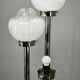 1970s Italian Murano Glass, Chrome and Marble Three-Light Floor Lamp