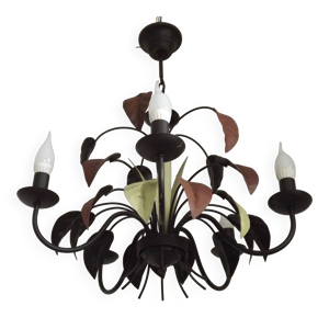 Chandelier vintage français - marron