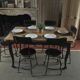 Old dining table with extensions