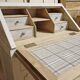 Wooden secretary chest of drawers