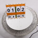 Oval mirror with lighting and plexiglass edge by Hillebrand - 68x56cm