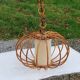 70s rattan pendant light