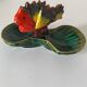 Vintage 1960s-1970s fish barbotine pocket vases
