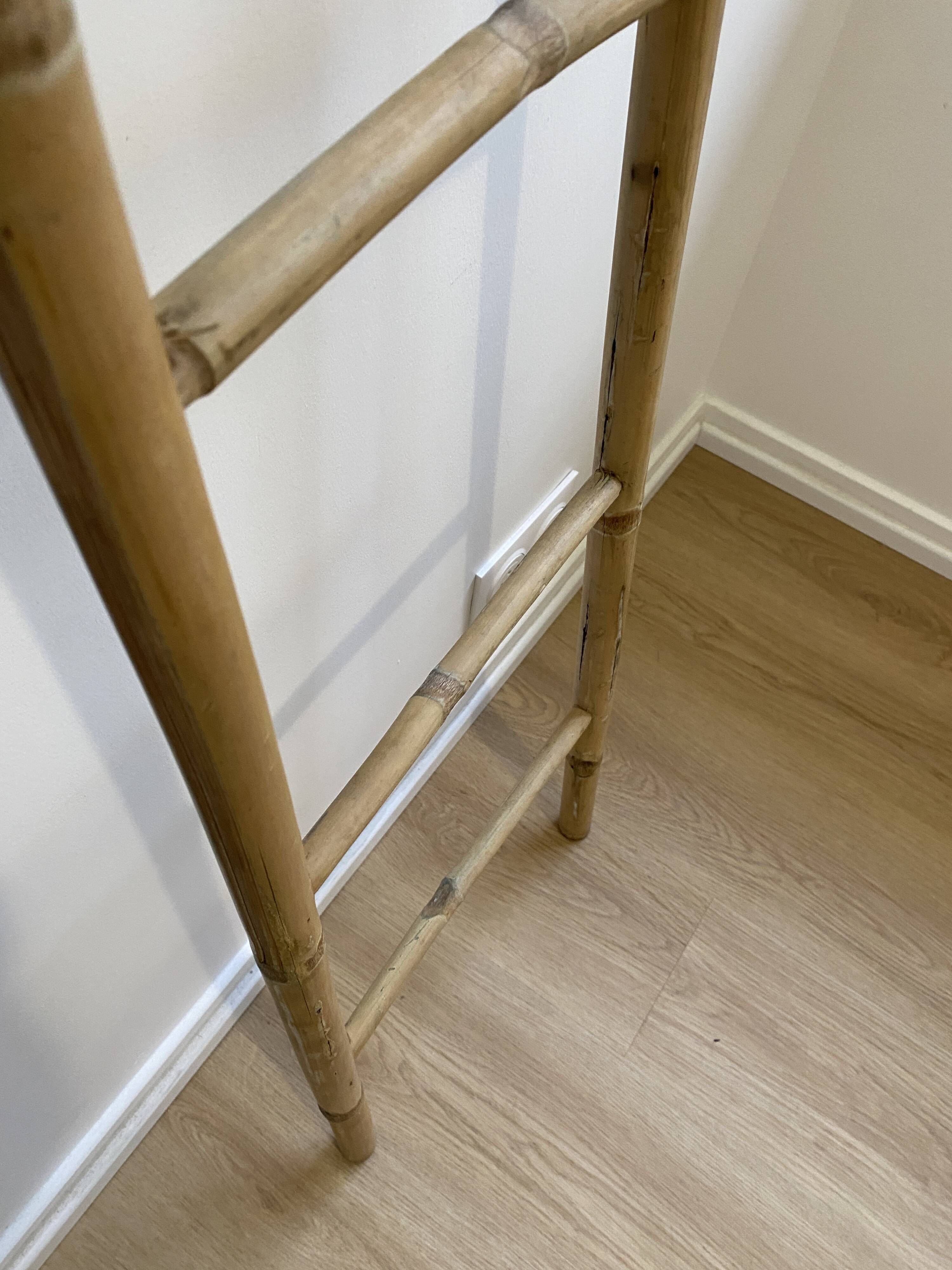 Decorative vintage bamboo ladder