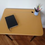 refurbished wooden school desk