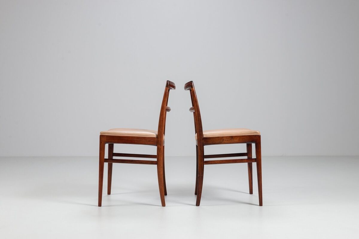 Arne Vodder model 430 dining chairs rosewood Sibast Mobler Denmark 1960