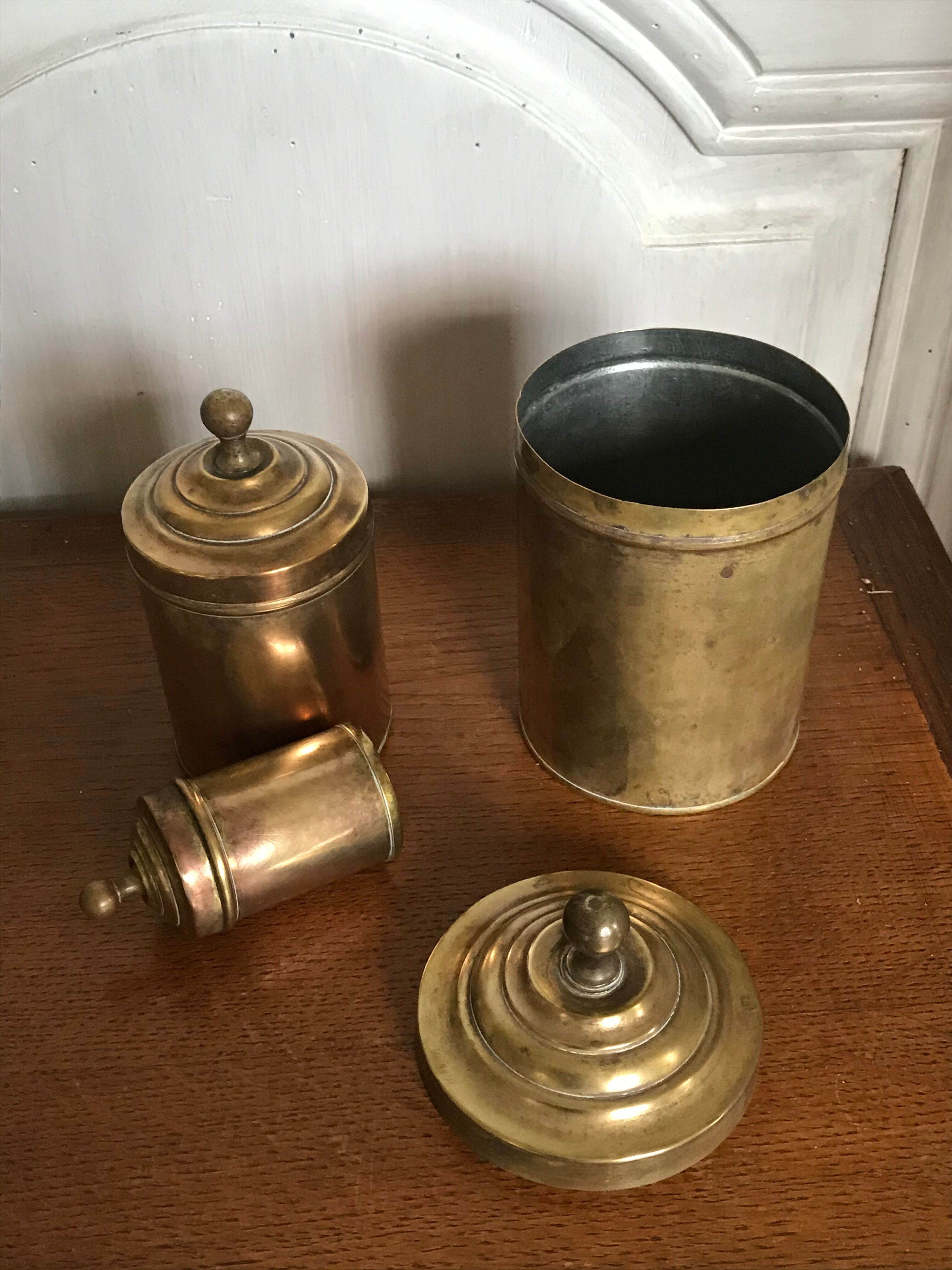 Brass gigognes boxes