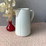 Pichet art déco en porcelaine à facettes