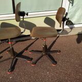 Set of 6 adjustable workshop pfaff chairs swivel sewing